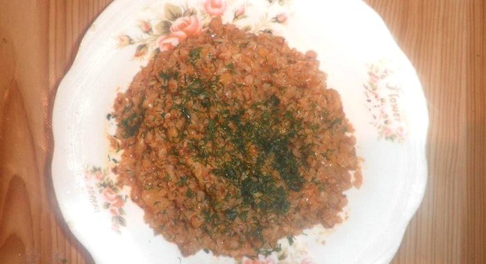 Гречневая каша с шампиньонами