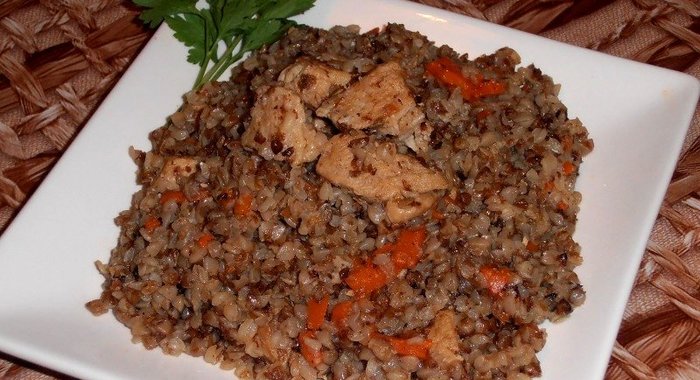 Каша гречневая с мясом