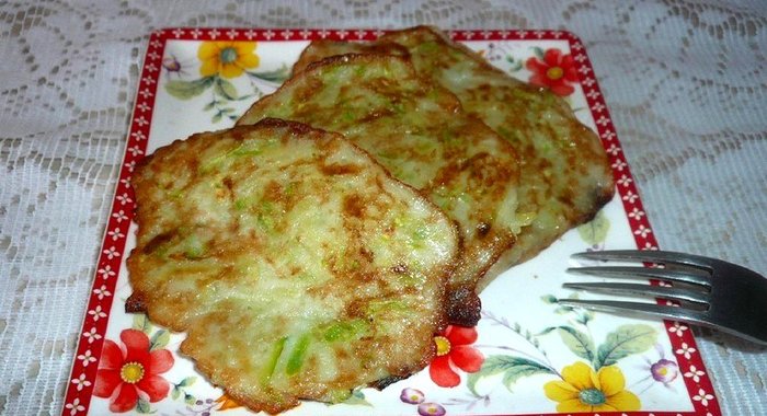 Оладьи из картофеля и кабачка без муки