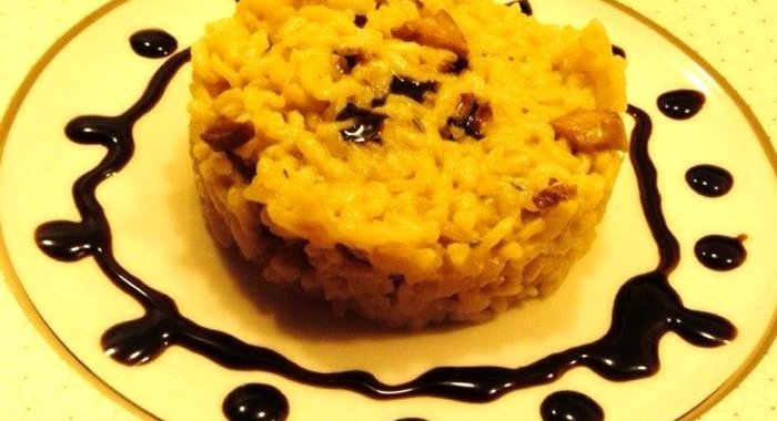 Ризотто с белыми грибами и трюфельным маслом