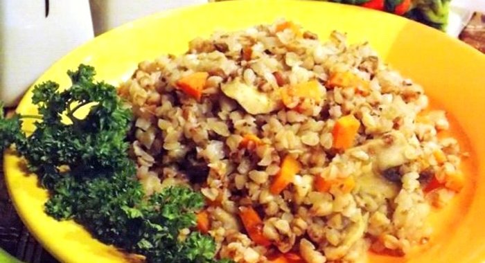 Гречневая каша с грибами