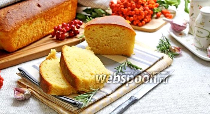 Тыквенный хлеб с чесноком и розмарином