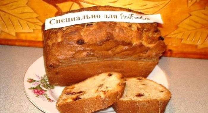 Творожный кекс с изюмом