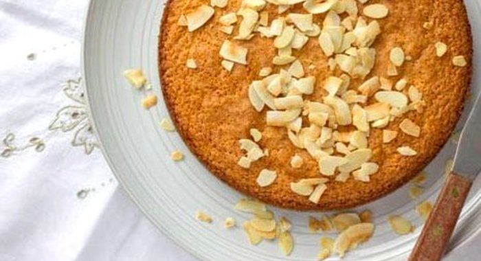 Кекс с апельсином и кокосом