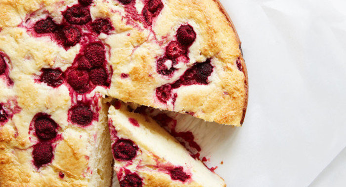 Малиновый пирог с рикоттой