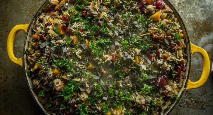 Ризотто со свиными колбасками