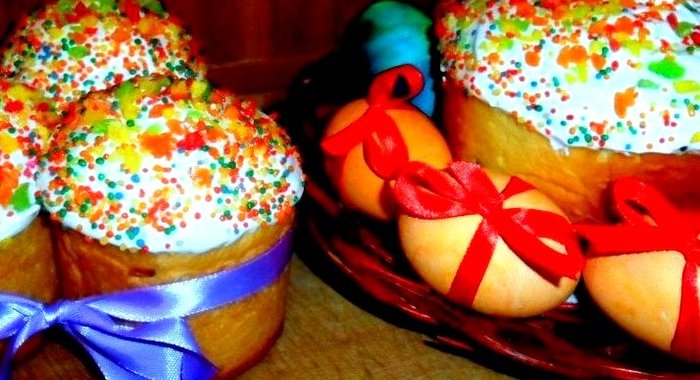 Пасхальный кулич на желтках с ванилью