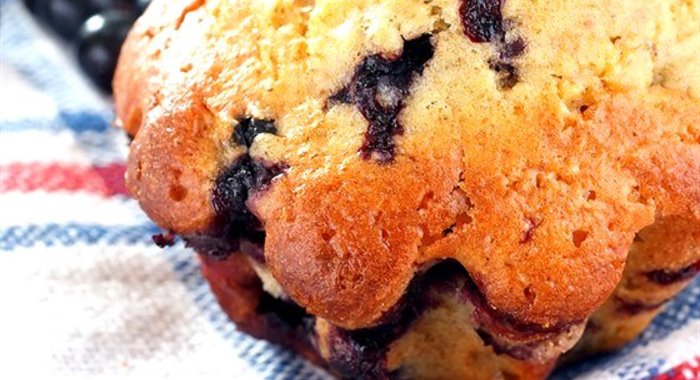 Маффины с черникой