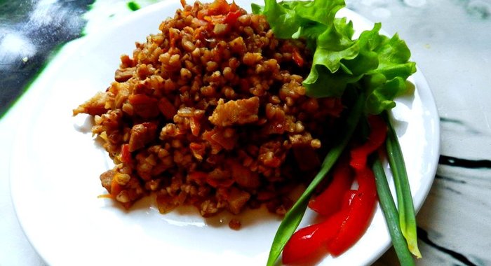 Гречка со свининой