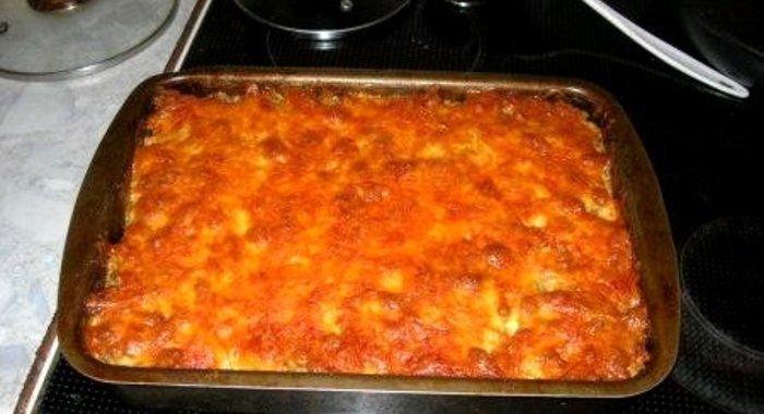 Запеканка из фарша в духовке