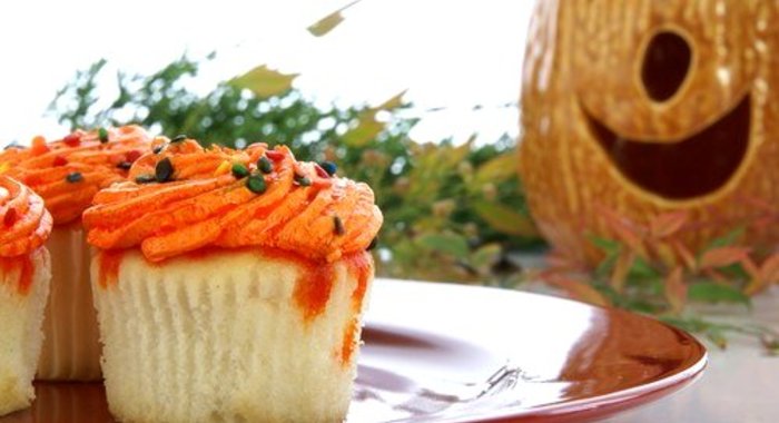 Песочные пирожные с кремом из тыквы
