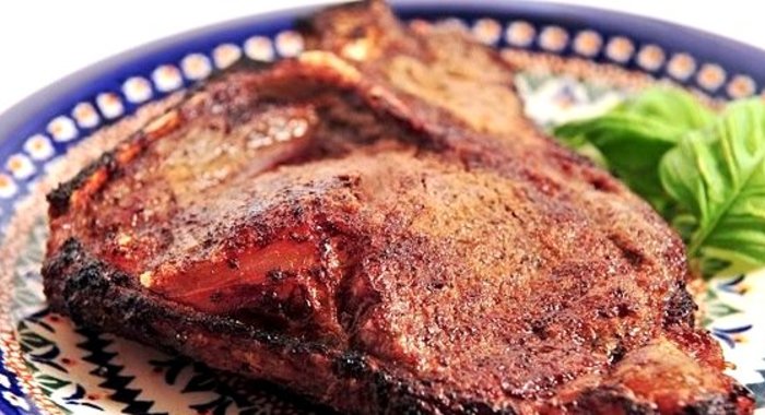 Стейк на кости в духовке