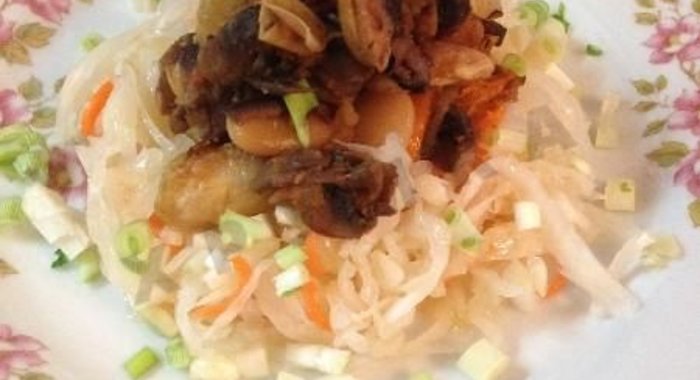 Рагу из фасоли с грибами