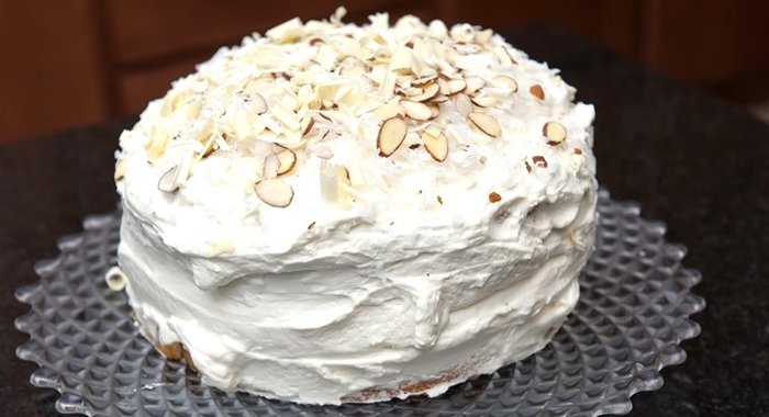 Кокосовый пирог с кремом