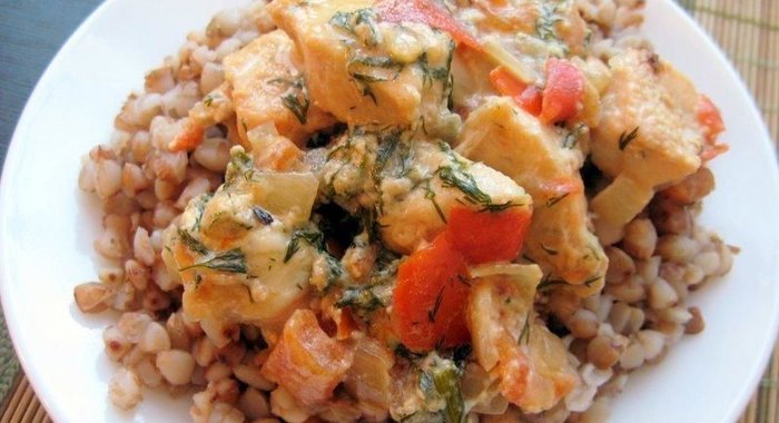 Гречка с курицей