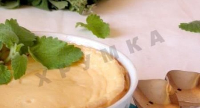 Запеченный крем из ряженки