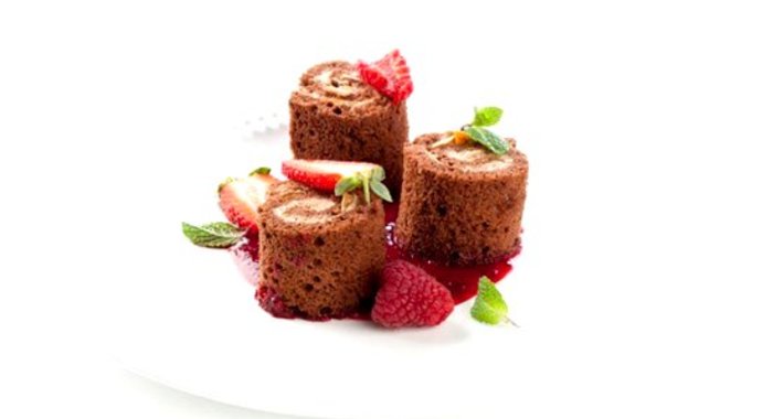 Шоколадные рулетики с кремом из шоколадной рикотты Unagrande