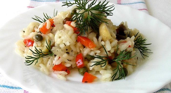 Грибное ризотто