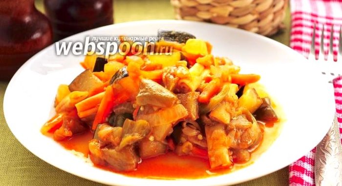 Овощное рагу в мультиварке