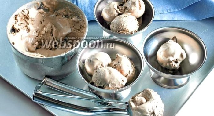 Шоколадное мороженое из Нутеллы