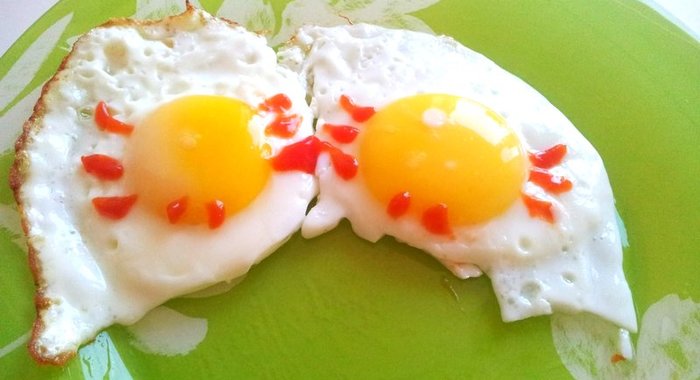Яичница «Крабики»