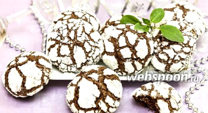 Шоколадное печенье с мятой