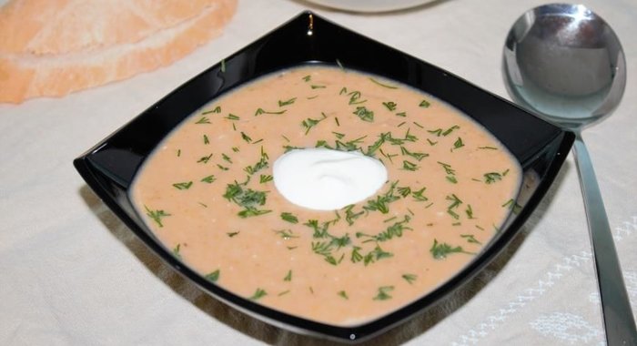 Суп-пюре с лисичками