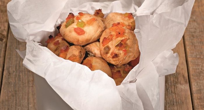 Печенье с цукатами и орехами