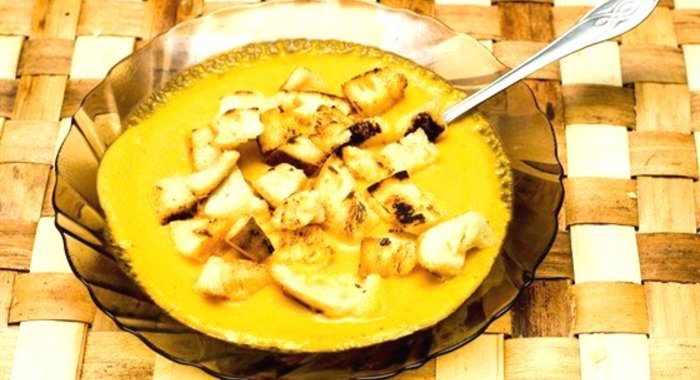 Суп-пюре из моркови с рисом