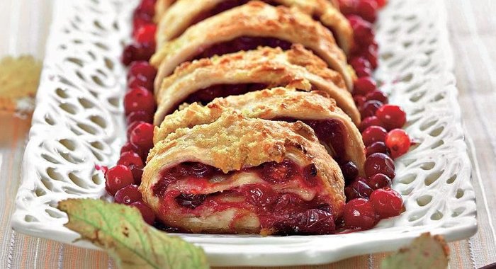 Клюквенный рулет