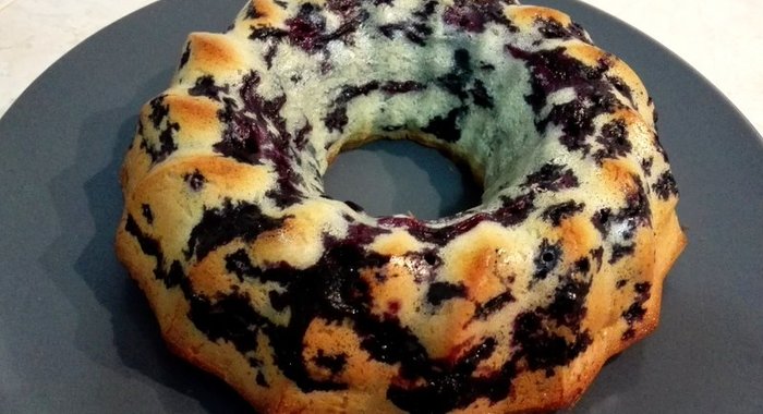 Кекс с черникой