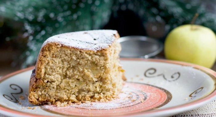 Овсяная шарлотка