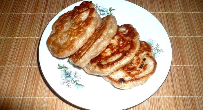 Ржаные оладьи с репчатым луком