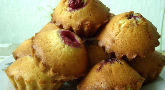 Кексы с вишней