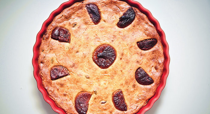 Творожная запеканка с инжиром