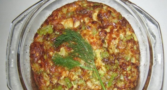 Омлет с кабачками в духовке