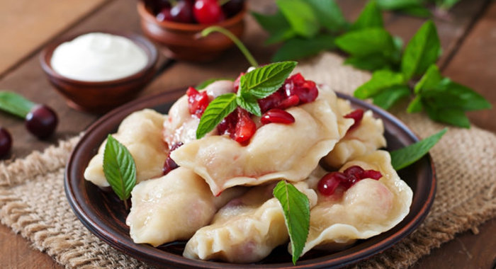 Вареники с вишней