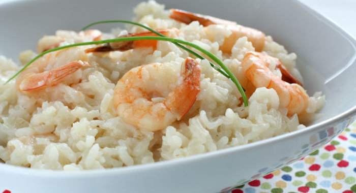 Ризотто с креветками