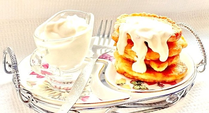 Блинчики из кабачков с зеленью