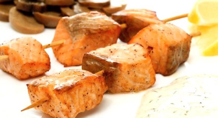 Шашлык из лосося