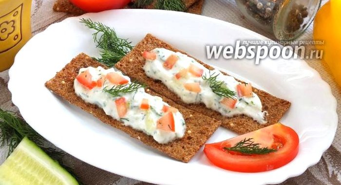 Диетические бутерброды с творогом