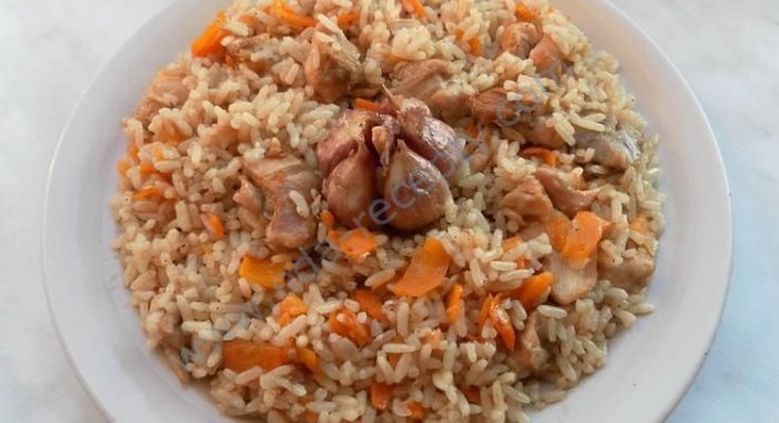 Узбекский плов с курицей домашний