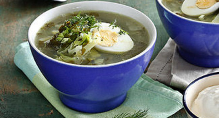 Зеленые щи в мультиварке