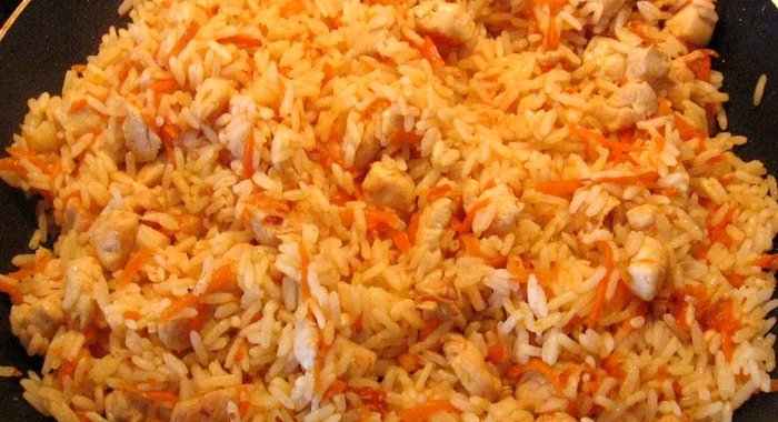 Плов быстрого приготовления с курицей