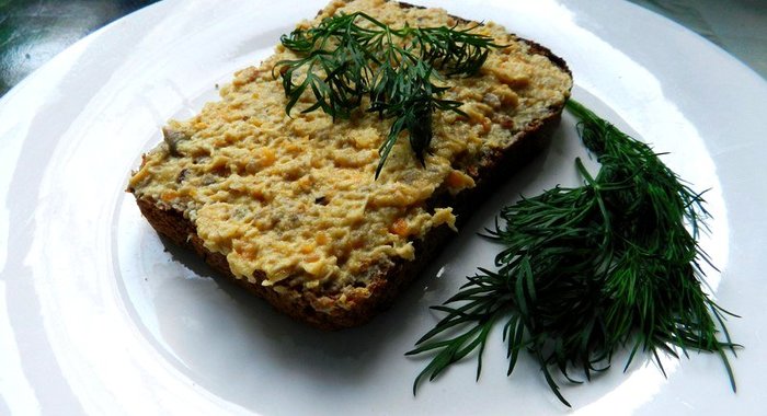 Куриный паштет с грибами