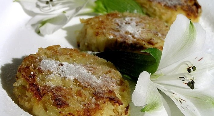 Лимонно-яблочные оладьи без муки и сахара