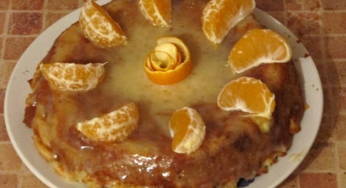 Шарлотка с апельсинами