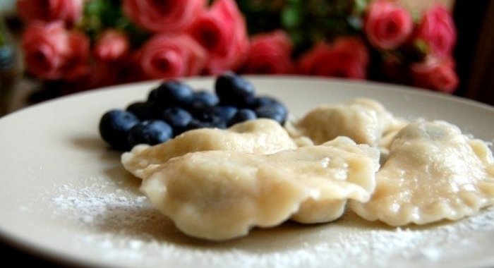 Вареники с голубикой