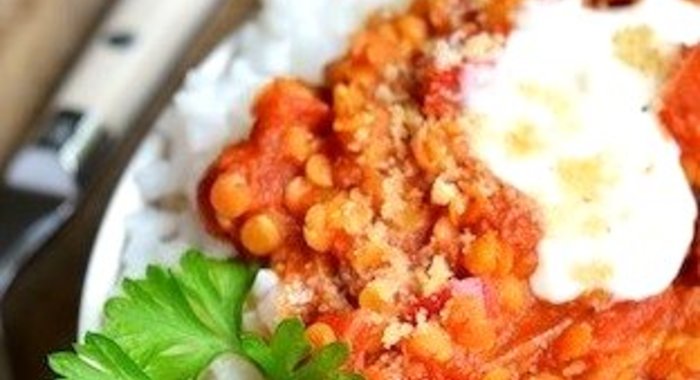 Красная чечевица с чили