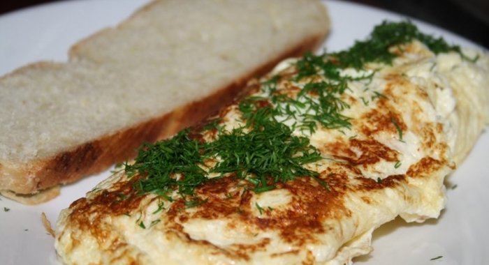 Французский сливочный омлет